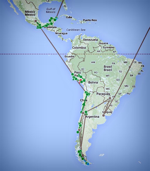 Itinéraire Amérique du Sud