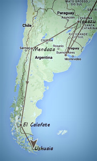 Itinéraire argentine